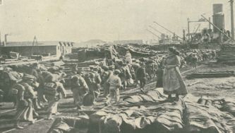 A primeira partida para França