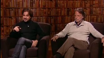 Mia Couto e José Eduardo Agualusa em entrevista conjunta