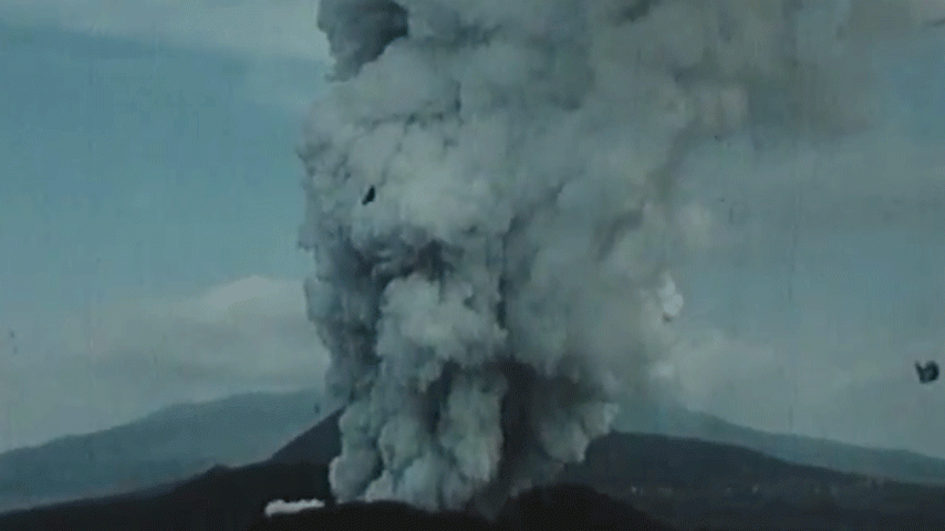 História de um vulcão