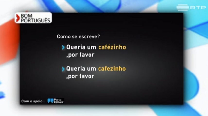 Quer Um Cafézinho Ou Cafezinho? - RTP Ensina