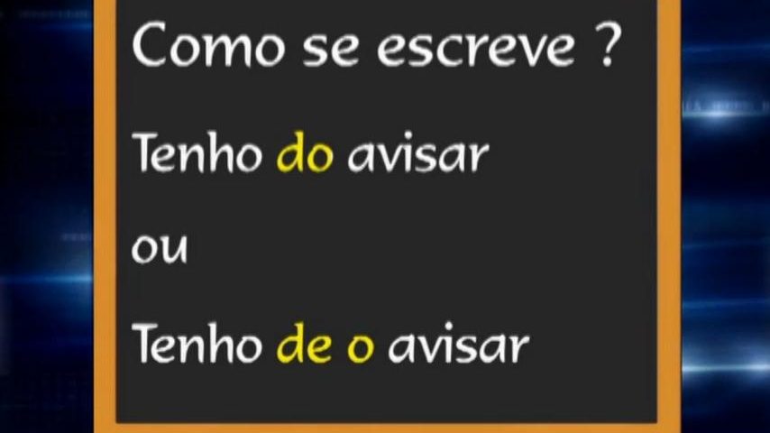 Escreves este aviso com “de o” ou apenas com “do”?