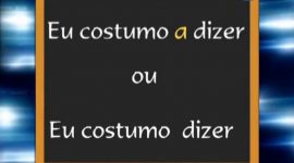 O verbo costumar é seguido de preposição?