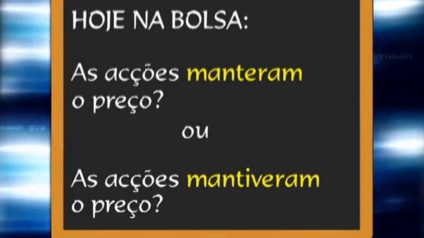 Pretérito perfeito do verbo manter
