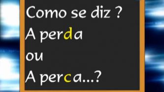 É "perda" ou "perca"?