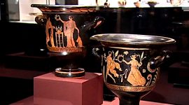 Cerâmicas gregas em exposição