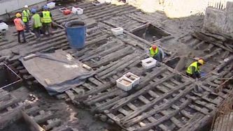 Um estaleiro naval do século XVI