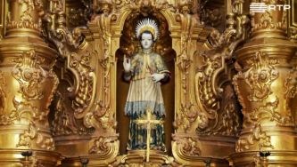 Um exemplo do rococ&oacute; no Mosteiro de Tib&atilde;es