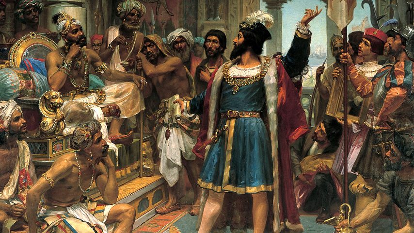 Vasco da Gama chega à Índia