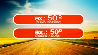 A abreviatura dos ordinais: o quinquagésimo problema