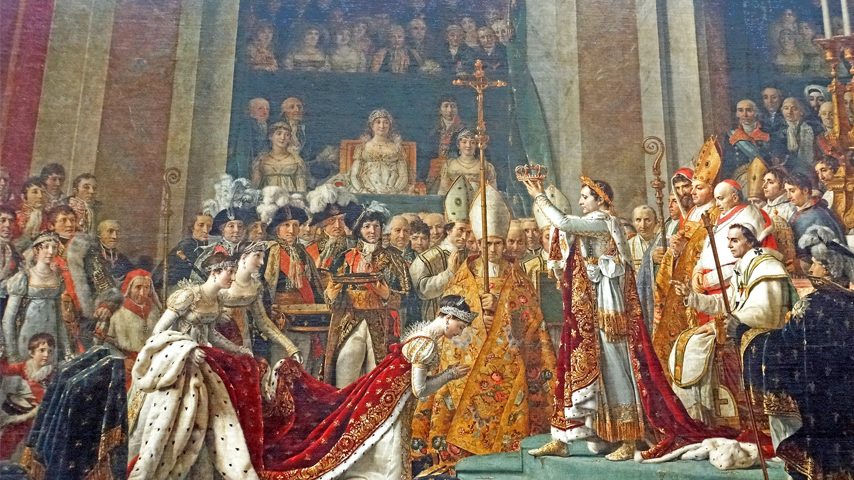 A coroação de Napoleão Bonaparte