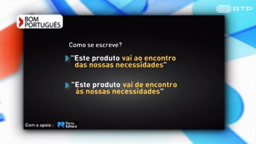 Vamos ao “encontro das” ou “encontro às”?