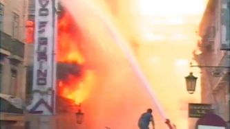 Lembrar o inc&ecirc;ndio do Chiado