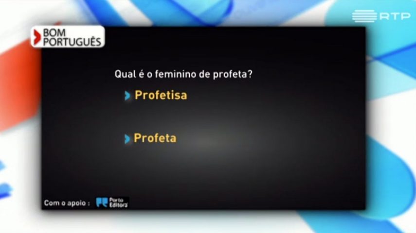 Qual é o feminino da palavra profeta?
