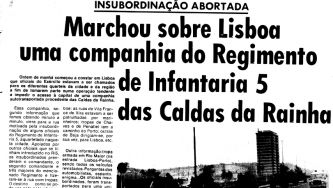 Levantamento militar nas Caldas da Rainha