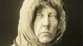 A chegada de Roald Amundsen ao pólo sul
