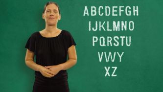 Dizer o abecedário em Língua Gestual