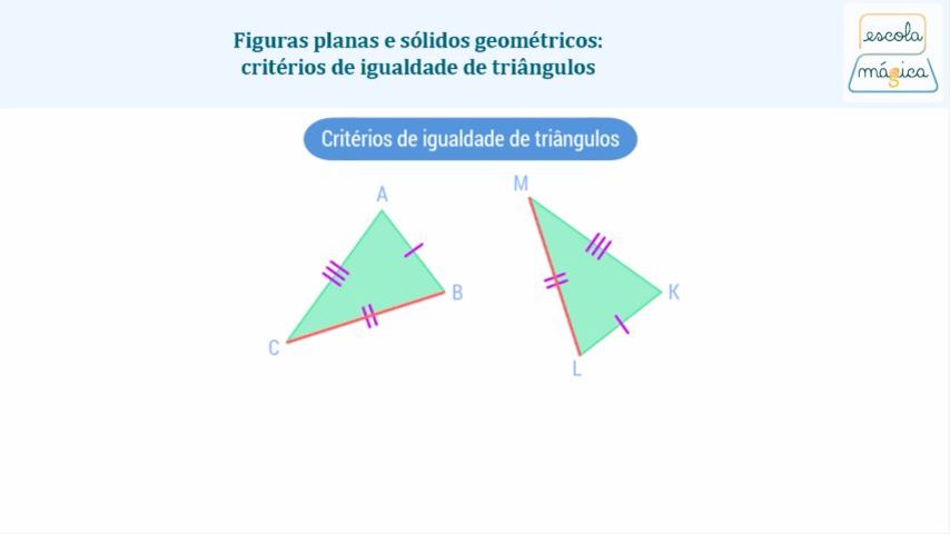 Critério de igualdade de ângulos e ângulos adjacentes - Matemática