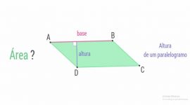 Calcula a área do paralelogramo