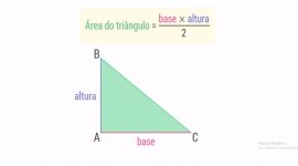 Como se calcula a área do triângulo