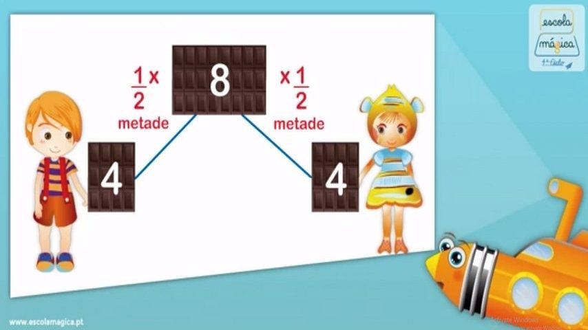 Operadores multiplicativos e partitivos: a metade e um terço