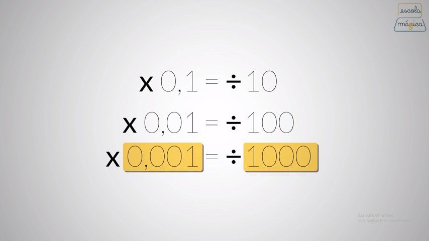Se liga no bizu em divisão de números decimais #aula #matematica