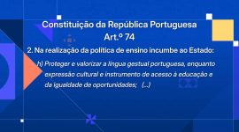 Imagem de Particularidades da Língua Gestual Portuguesa