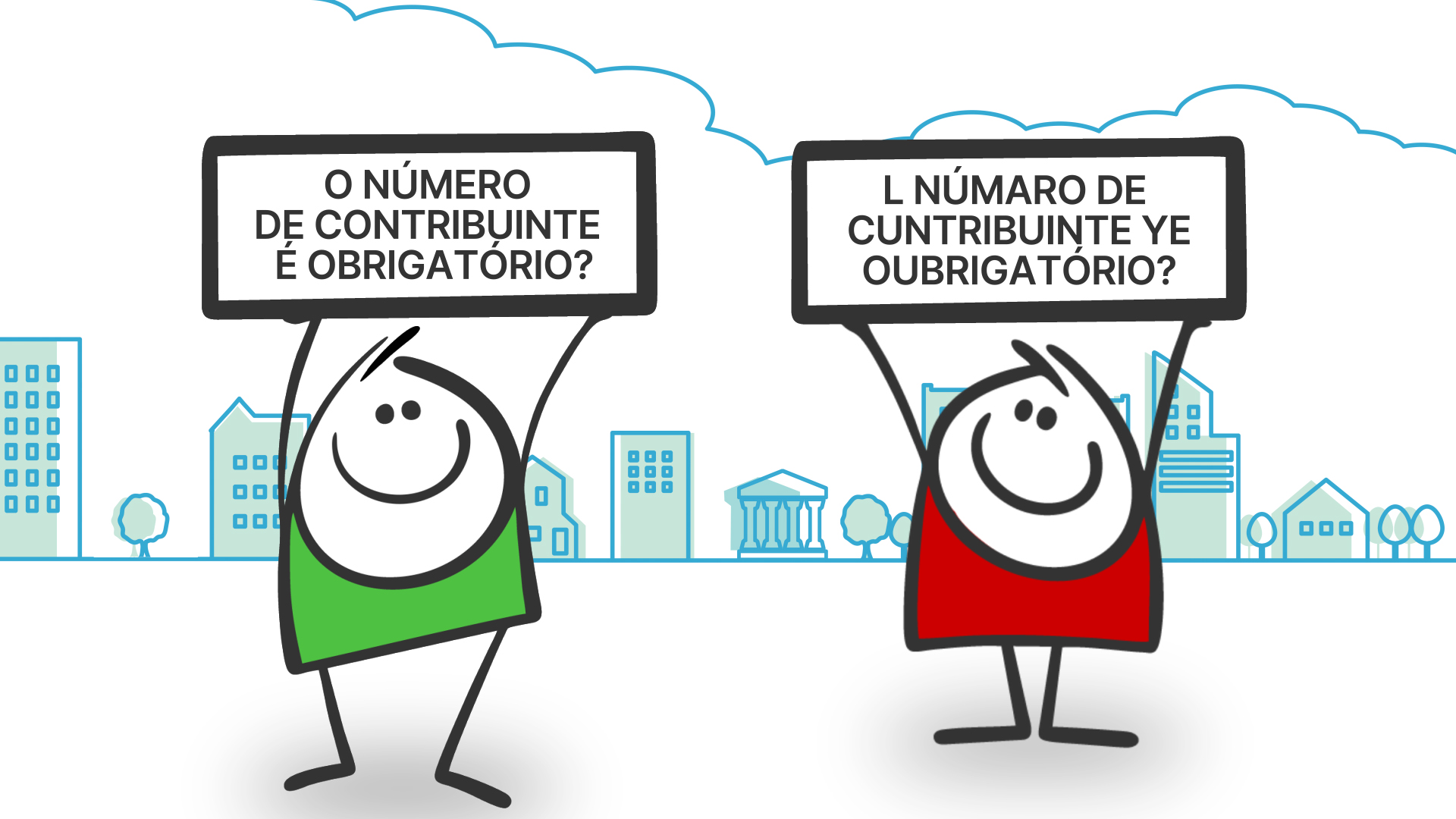 Imagem de L númaro de cuntribuinte ye oubrigatório?